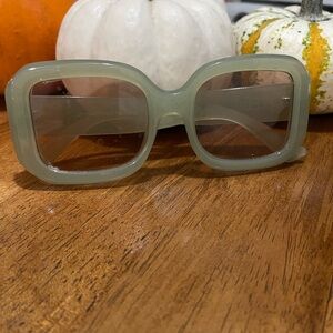 Oversized Green Sunglasses